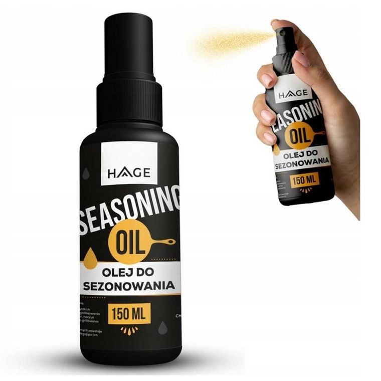 Hage, olej do konserwacji sezonowania naczyć żeliwnych, 150 ml