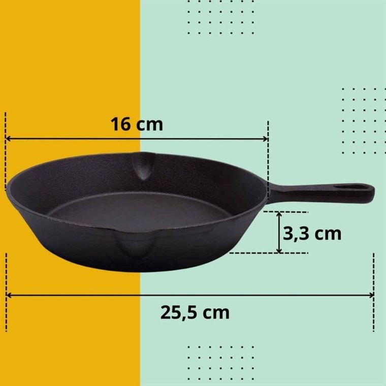 Hage, patelnia żeliwna, na indukcję, 16 cm