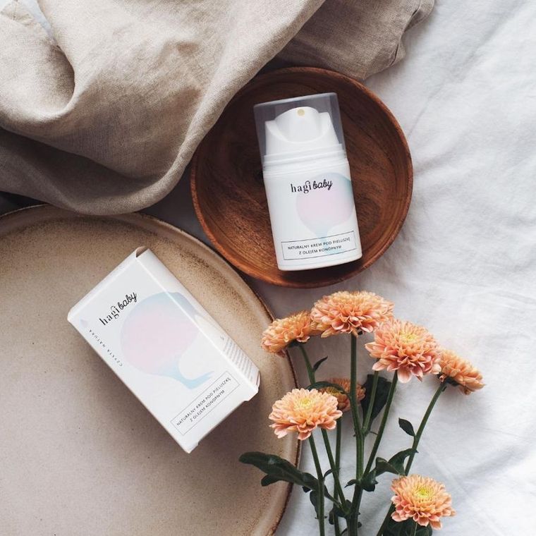 Hagi Baby, Naturalny krem pod pieluszkę z olejem konopnym, 50 ml
