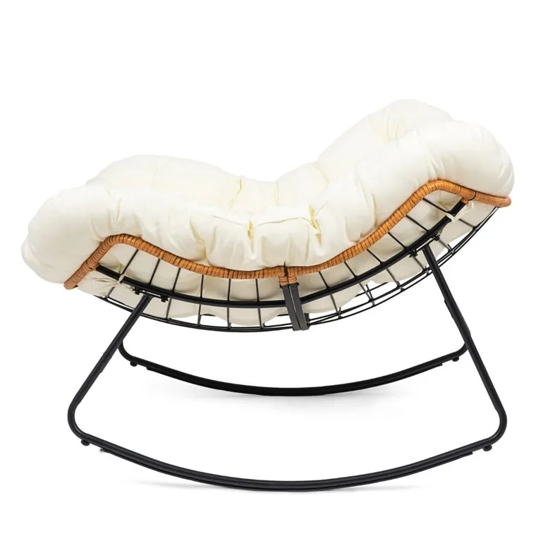 HaloFuture, bujany fotel, kokon skandynawski, XL, beżowy