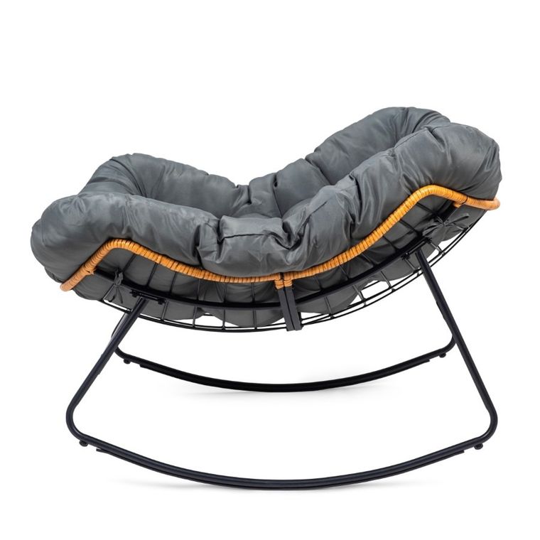 HaloFuture, bujany fotel, kokon skandynawski XL, szary