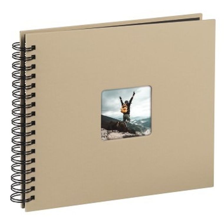 Hama, album do zdjęć, Fine Art, taupe, 28-24 na 50 zdjęć, czarne kartki