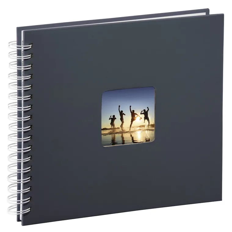 Hama, Fine Art, album, 50 stron, 28-24 cm, białe kartki, szary