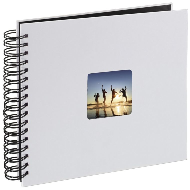 Hama, Fine Art, album, 50 stron, 28-24 cm, czarne kartki, biały