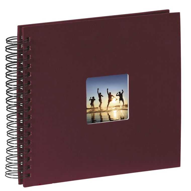 Hama, Fine Art, album, 50 stron, 28-24 cm, czarne kartki, bordowy