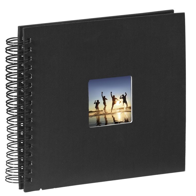 Hama, Fine Art, album, 50 stron, 28-24 cm, czarne kartki, czarny