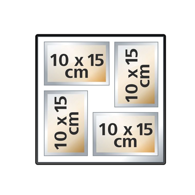 Hama, Jumbo La Fleur, album, 100 stron, 30-30 cm, czarne kartki, biały