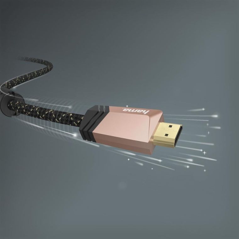 Hama, kabel premium HDMI 20b 4k, 0,75m