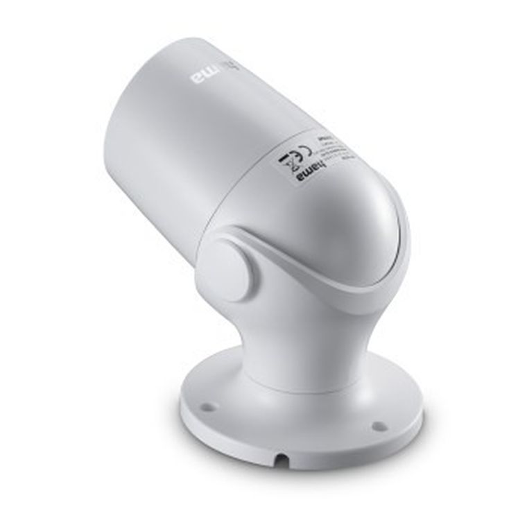 Hama, kamera zewnętrzna wifi z czujnikiem ruchu i noktowizorem, 1080p biała