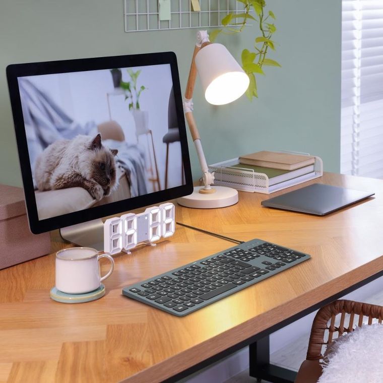 Hama, klawiatura przewodowa, podświetlana, assist ai, ck-400