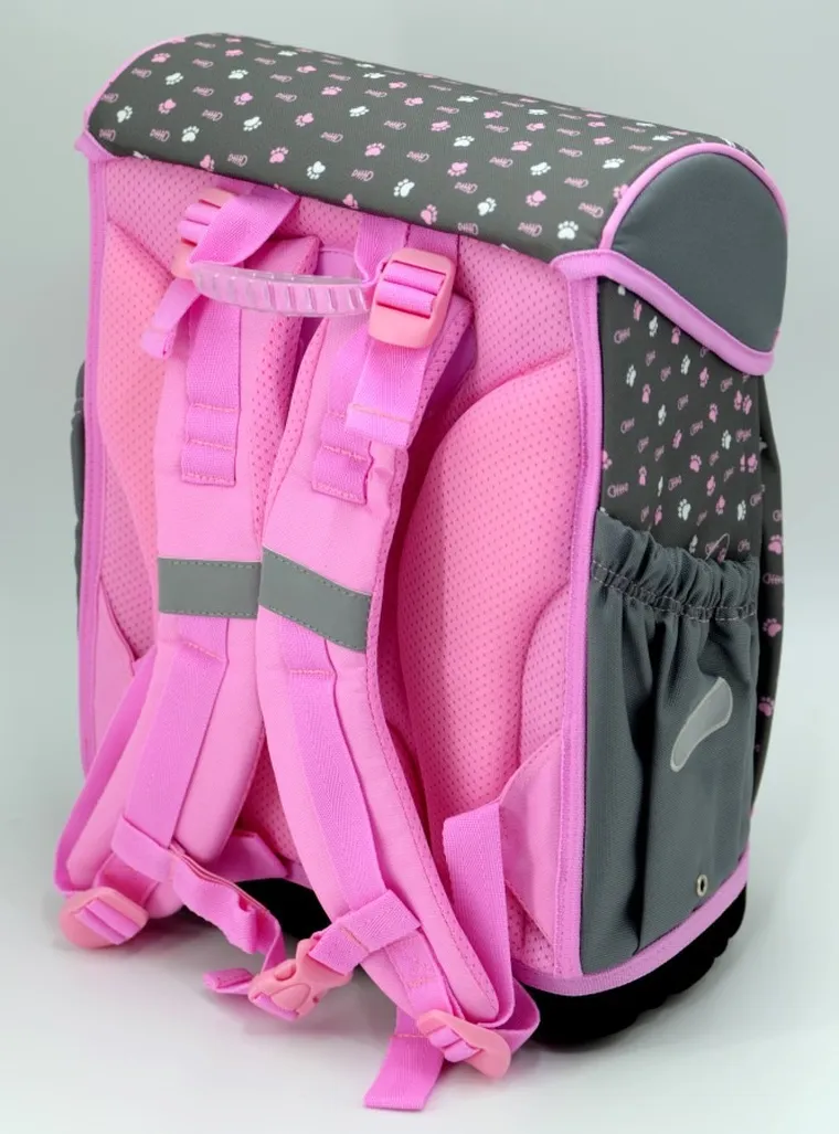 Hama, Kot, tornister szkolny, szary