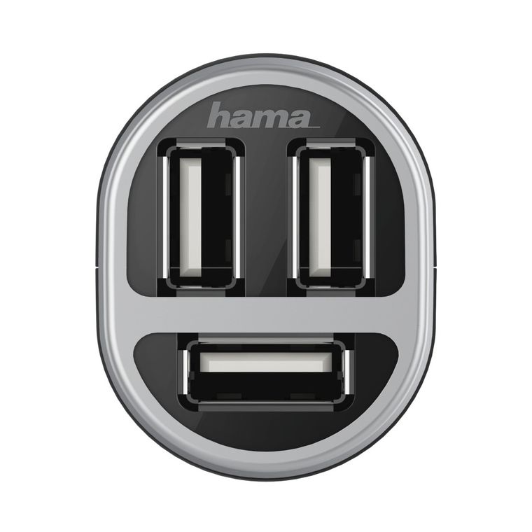 Hama, ładowarka samochodowa USB (3x USB), 12V, 5,2A