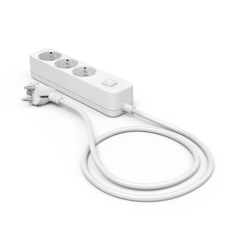 Hama, listwa zasilająca, 3-drożna, ochrona przeciwprzepięciowa, 1,4 m, biała