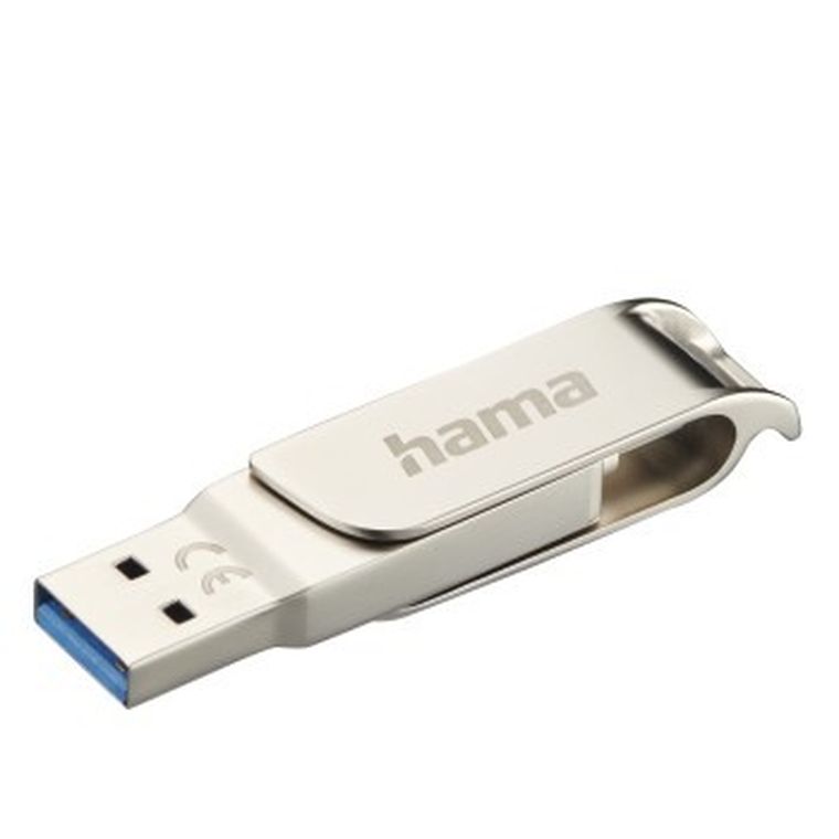 Hama, pendrive usb-a usb-c 256 gb standard usb 30, sreberny