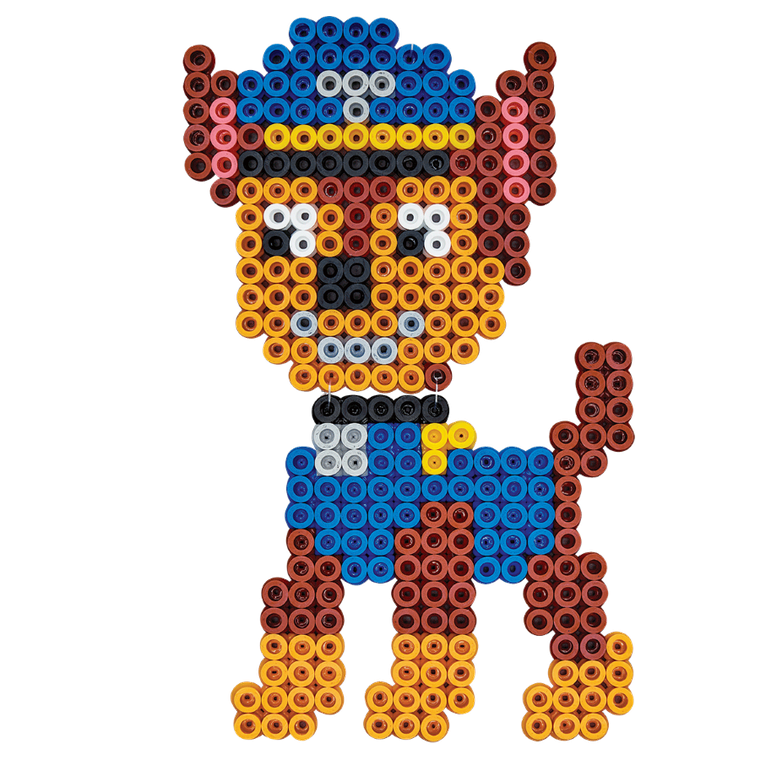 Hama, Psi Patrol, maxi koraliki do prasowania z podstawką, 900 szt.