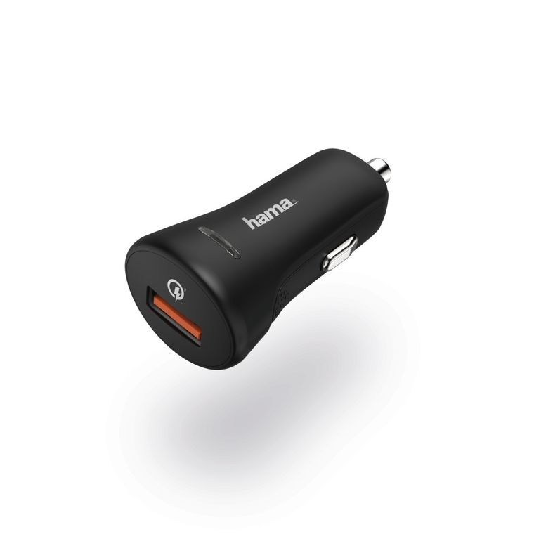 Hama, Qualcomm Quick Charge 3.0, ładowarka samochodowa, czarna