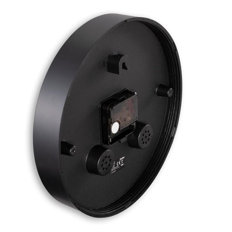 Hama, zegar ścienny, malta, termometr higrometr, średnica 25 cm, czarny