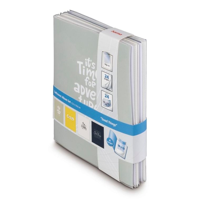 Hama, zestaw 4 albumów good things, 10-15/24 miękka okładka