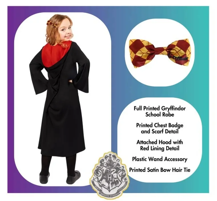 Harry Potter, Hermiona, strój dla dzieci, rozmiar 146/152