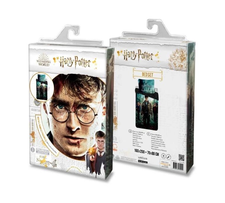 Harry Potter, Hogwarts, 2-częściowy komplet pościeli, 160-200 cm