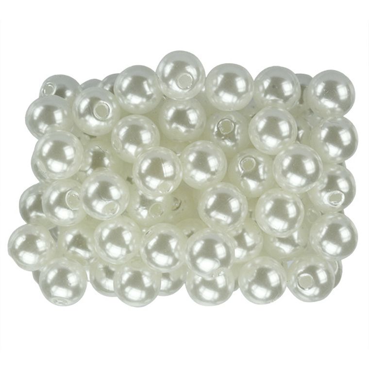 Hasta, Craft-Fun Series, perełki dekoracyjne, 8mm, 40g, białe