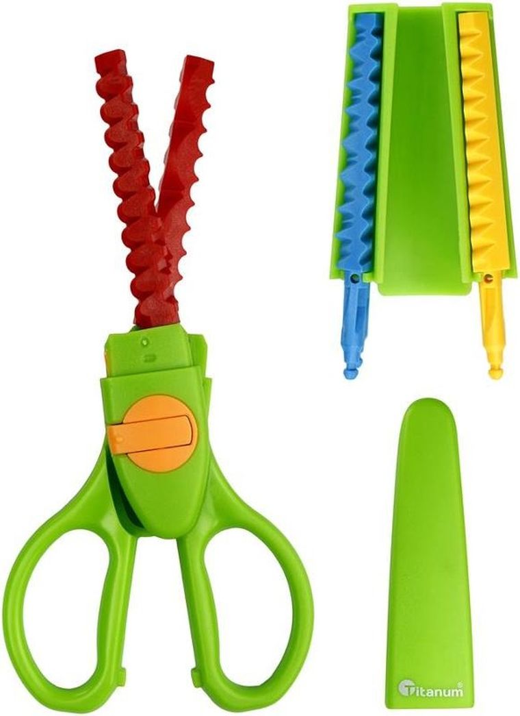 Hasta, Titanum Craft-fun Series, nożyczki dekoracyjne, 9 wzorów cięcia, 16,5 cm