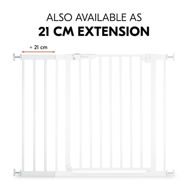 Hauck, rozszerzenie bramki bezpieczeństwa 9 cm, white