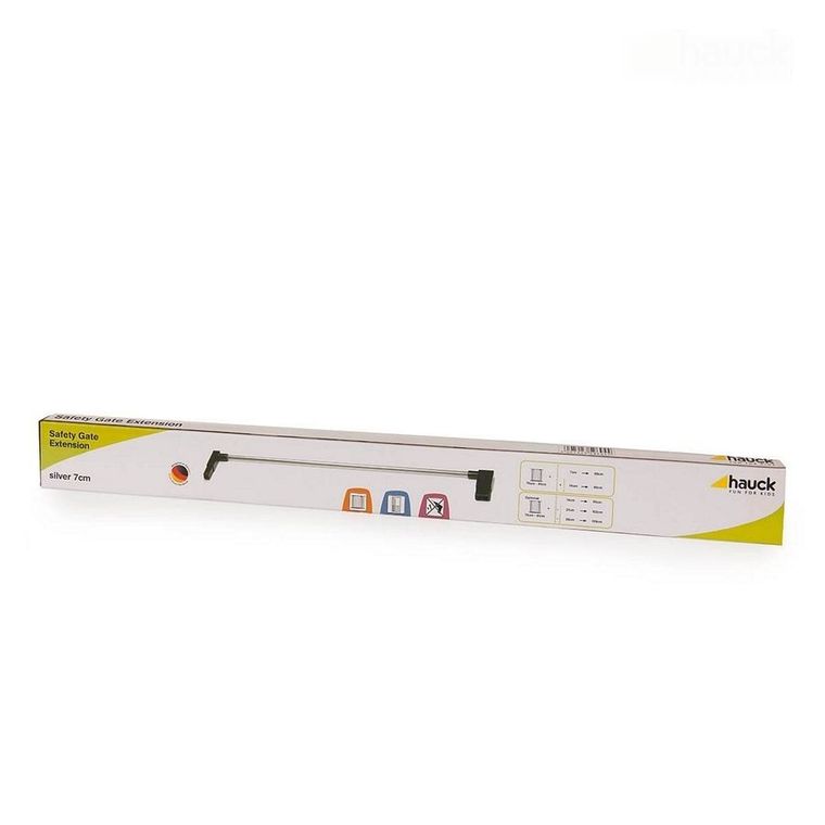 Hauck, rozszerzenie do bramki zabezpieczającej, 7 cm, srebrne