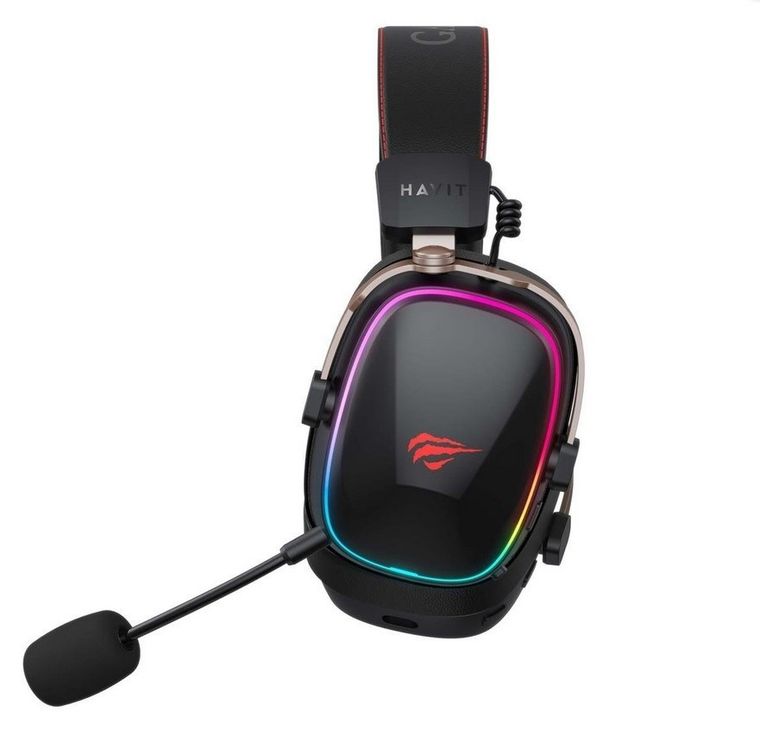 Havit, H2039BG, słuchawki gamingowe, czerwony