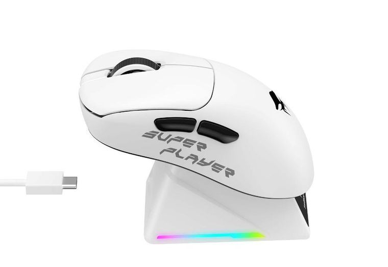 Havit, Havit StarBlaze-1, mysz gamingowa, bezprzewodowa, biało-czarny