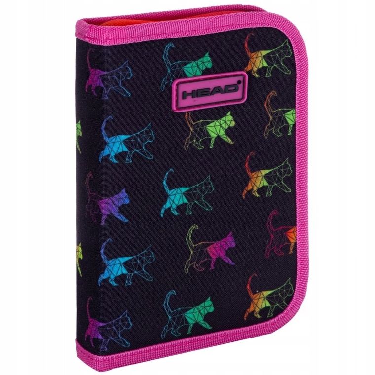 Head, piórnik rozkładany, dwuklapkowy, Rainbow Kitty