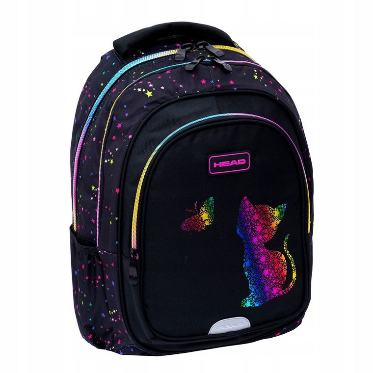 Head, plecak szkolny, 3-komorowy, Rainbow Kitty