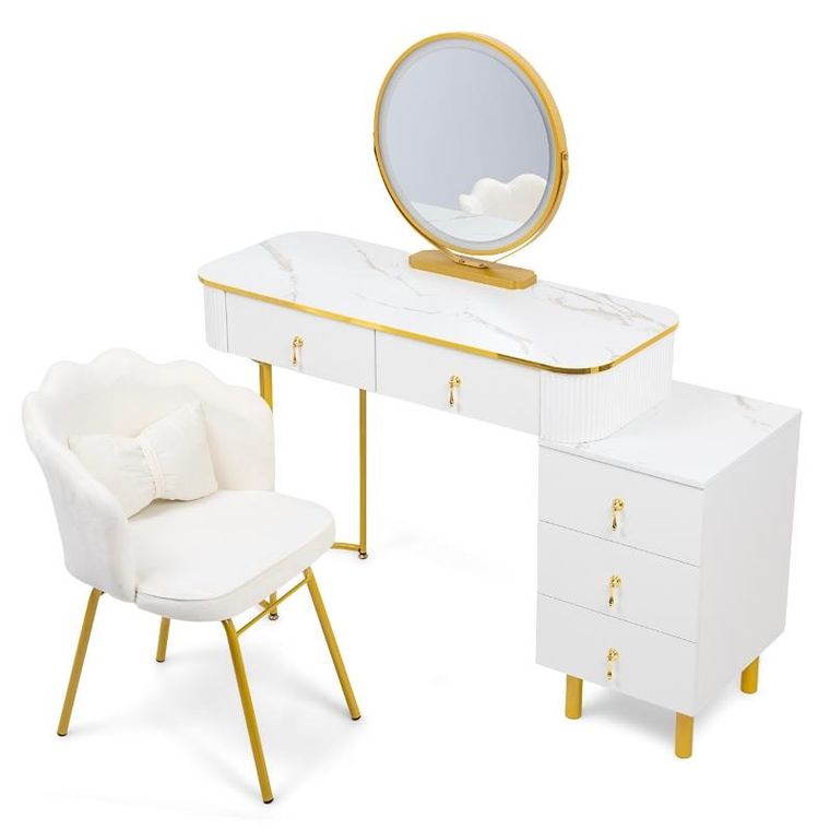 Hedo, Verdiro, toaletka kosmetyczna z lustrem LED, biała