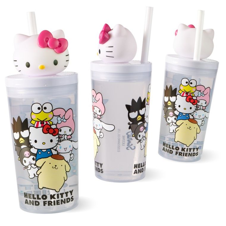 Hello Kitty, butelka do picia z brokatem, 350 ml