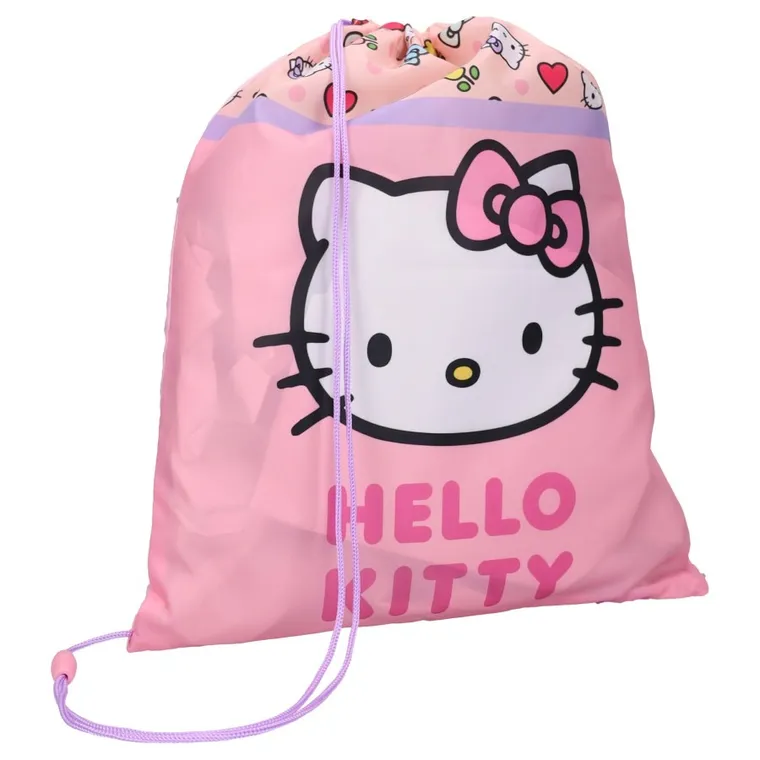 Hello Kitty, Sweet Charm, worek sportowy, różowy