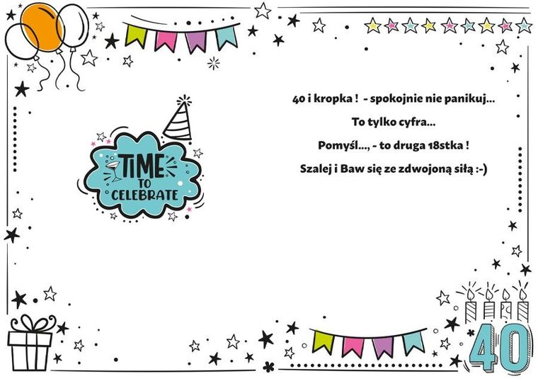 Henry, karnet A5, Urodziny 40, Graffiti