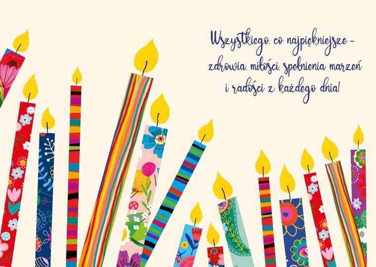 Henry, karnet A5 z kopertą, złocony, urodziny 60, świeczki