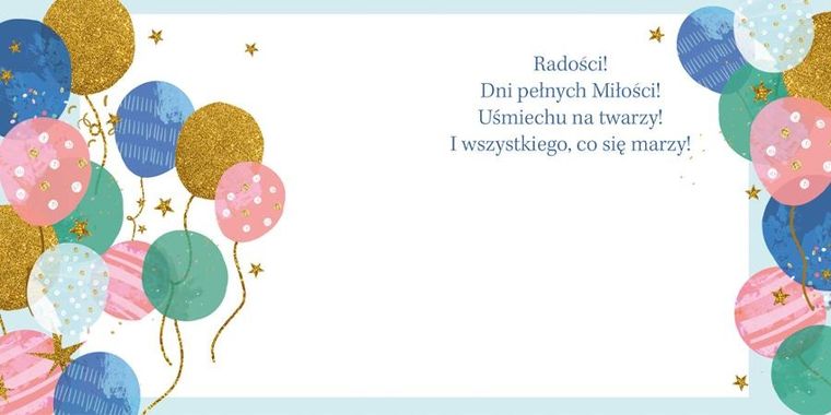 Henry, karnet kwadratowy, Urodziny, Balony