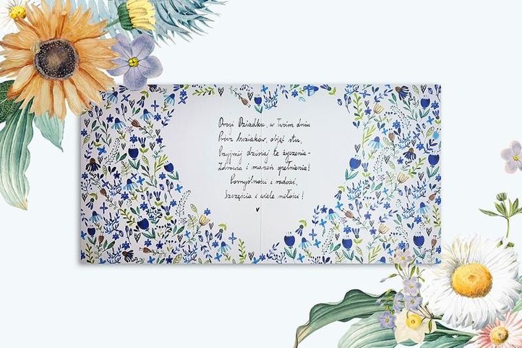 Henry, karnet, serce kwiatowe, dziadek