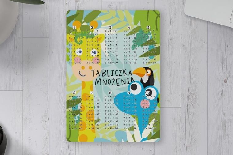 Henry, podkładka na biurko, mata, dwustronna, A4, żyrafa