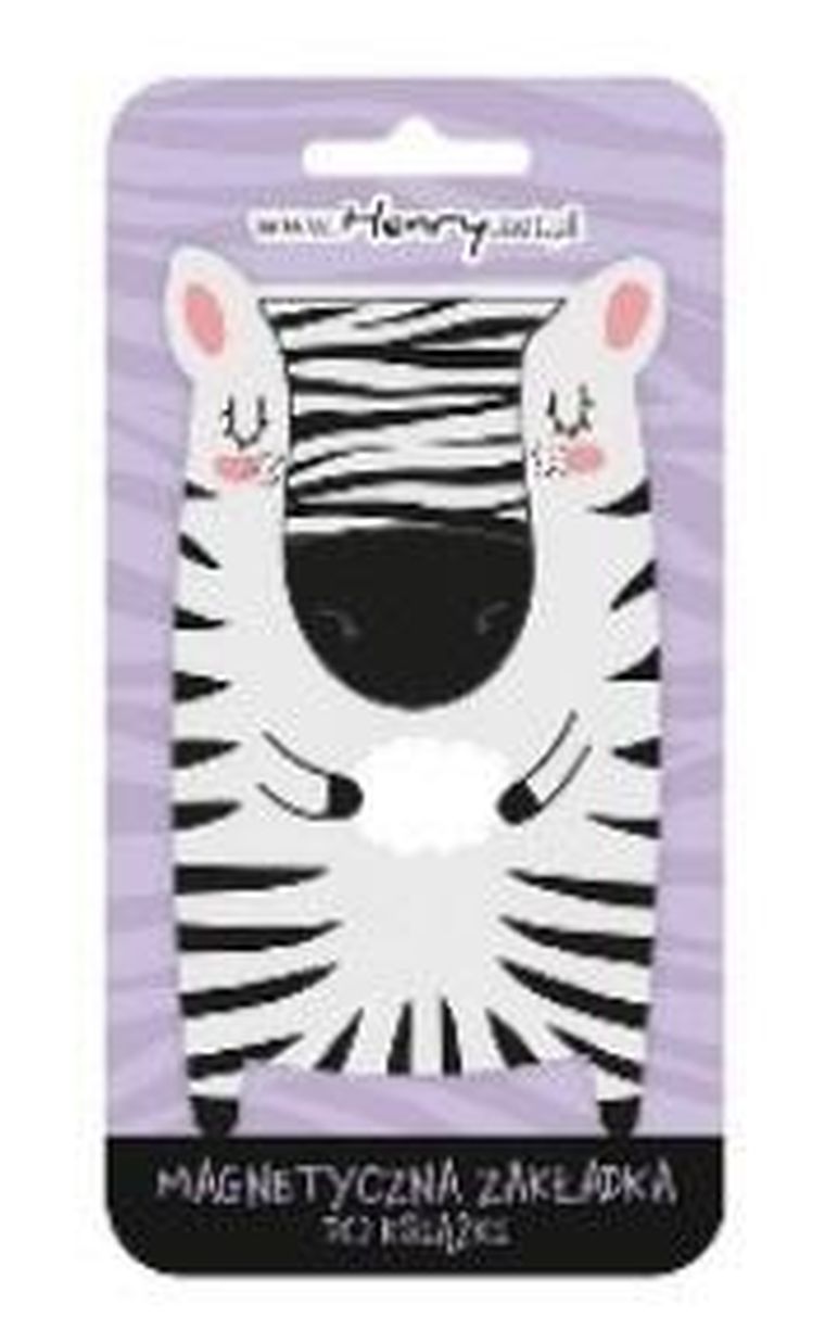 Henry, zakładka magnetyczna do książki, zebra