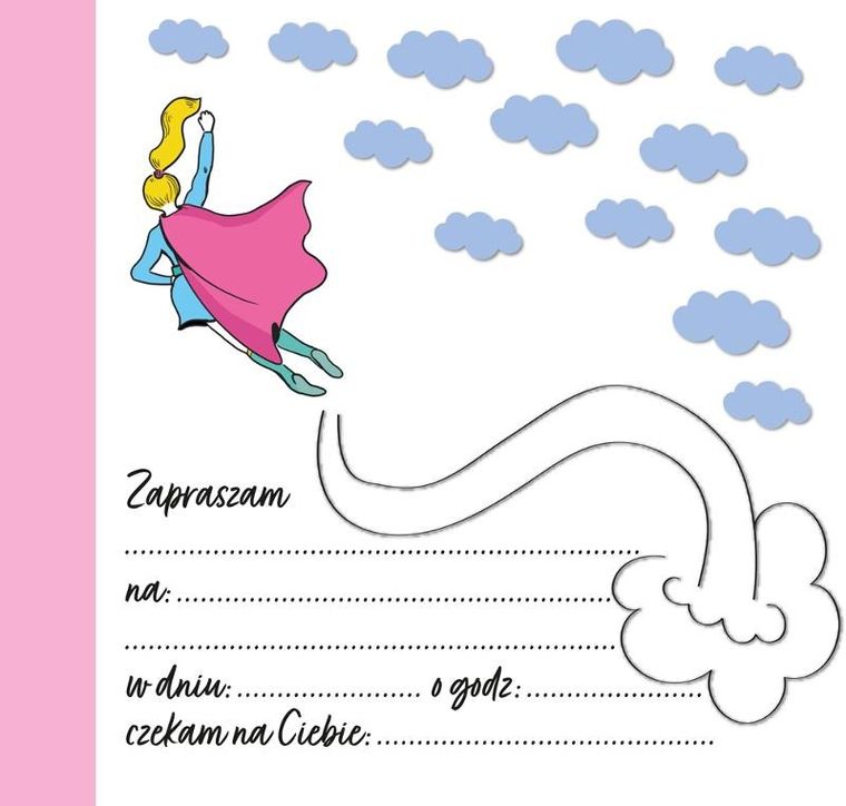 Henry, zaproszenie, urodziny 18, dziewczyna, 5 szt.