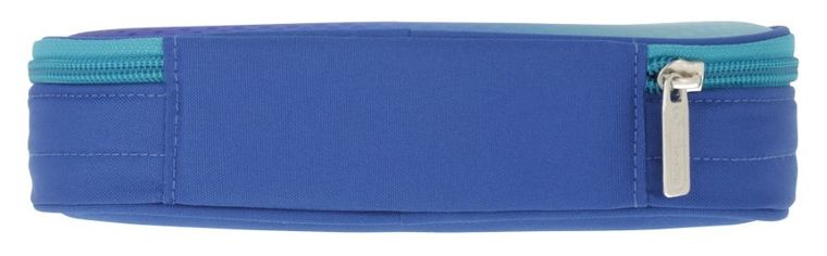 Herlitz, piórnik, owalny, niebiesko-turkusowy