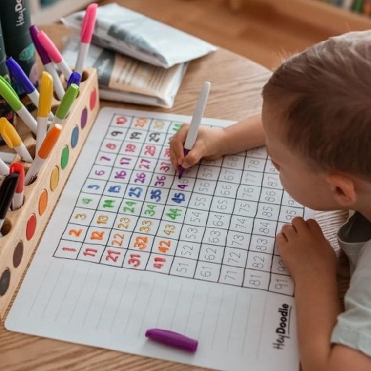 Hey Doodle, mata silikonowa, tabela z liczbami do 100