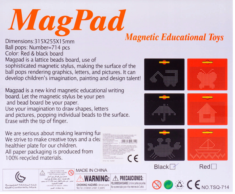 Hipo, tablica magnetyczna, kulki 32-26,5 cm