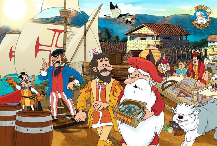 Hipokampus, Byli sobie podróżnicy, puzzle, 104 elementy + DVD