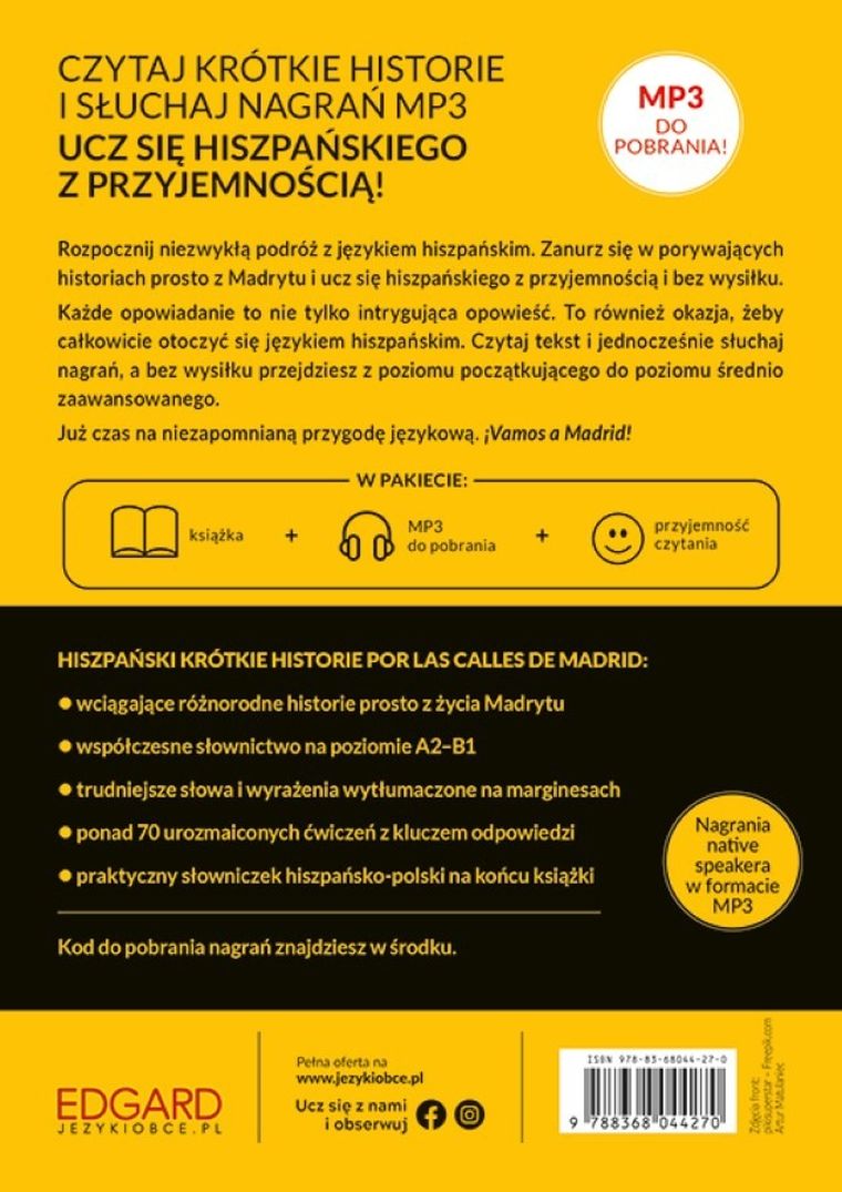 Hiszpański. Krótkie historie. Por las calles de Madrid