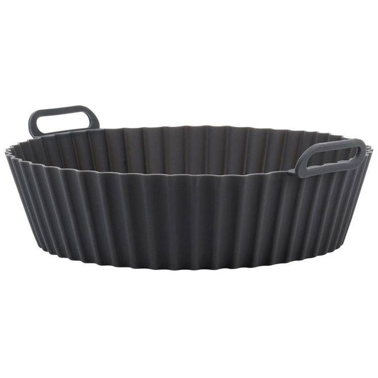 Hit, wkład do frytkownicy air fryer, silikonowy, szary, 20 cm