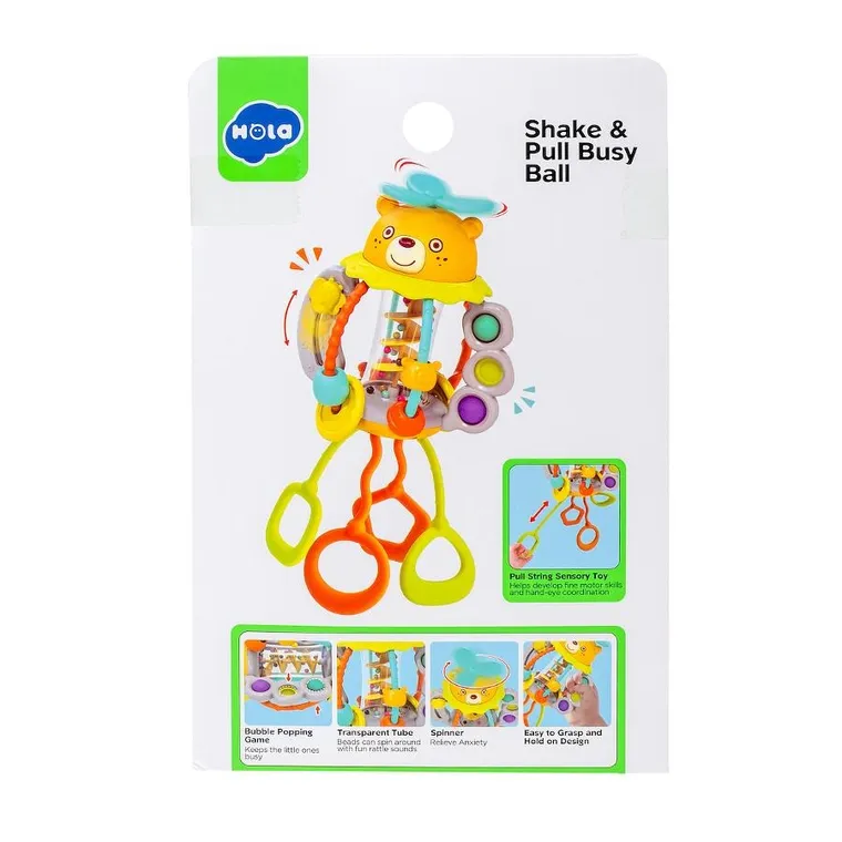 Hola, Miś, sensoryczna zabawka niemowlęca
