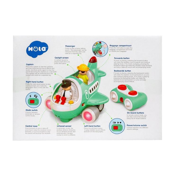 Hola, Samolot, pojazd zdalnie sterowany